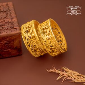 Premium Gold Plated Prabhati Chur Pair